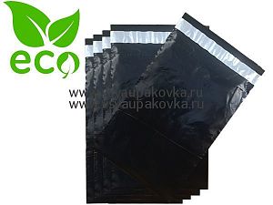 картинка Черный курьер-пакет ЭКО Стандарт 50мкм 660*500+40мм (с добавл. вторичного сырья) без кармана
